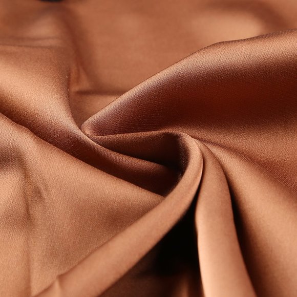 Gold Lace Spice Satin Babydoll with Slit and thong - Picture 6 of 9